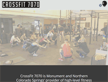 Tablet Screenshot of crossfit7070.com